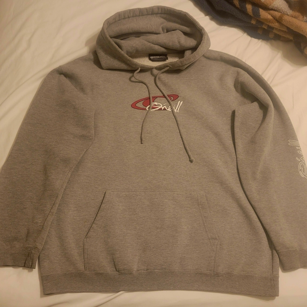 2000s Gray O'Neill Men's Hoodie (Large)